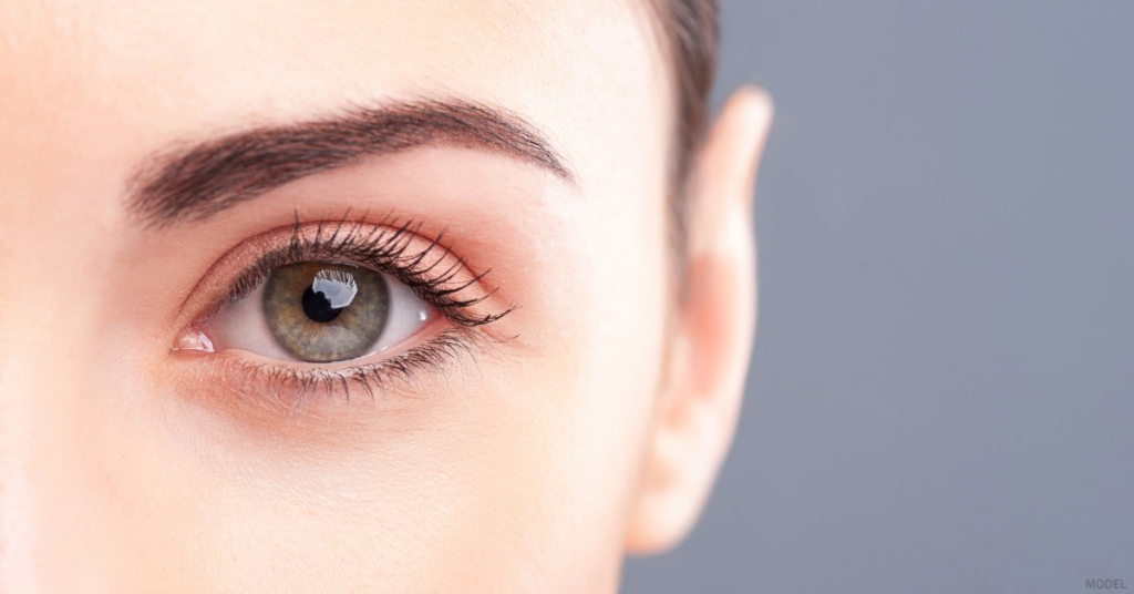 A woman in Brentwood, TN appears rested and refreshed after her brow lift treatment.