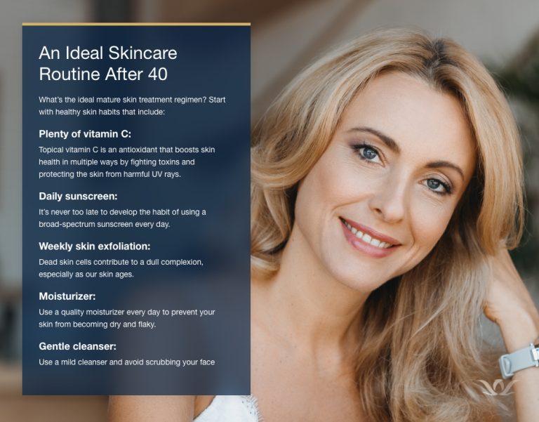 Skin Treatment After 40 What s Best for You Infographic Youthful